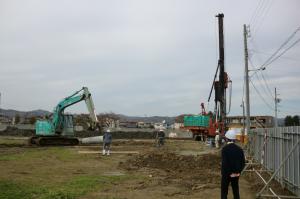 平成28年11月14日　建設現場掘削の様子（写真）