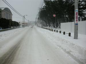 平成30年1月26日工事現場前道路（写真）