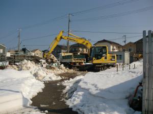 平成30年2月26日工事現場排雪作業（写真）