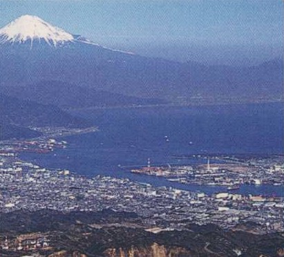 日本平から望む静岡市の写真