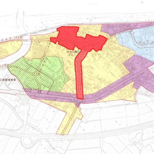 準防火地域（柿崎地区)　地図