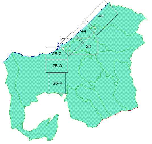 振動規制法に係る規制区域図