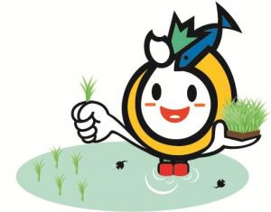 田植え「もぐもぐジョッピー」イラスト