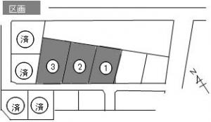 中郷区郷清水住宅団地区画図