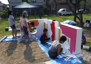 上塗り1回目(実際に塗りました)写真