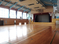 名立地区公民館体育館の様子(写真)