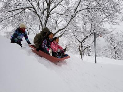 雪国体験の様子（写真）