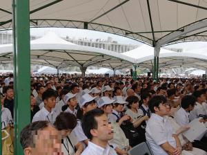 平和記念式典会場（写真）