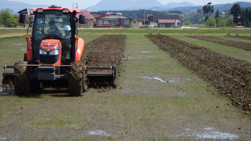 耕耘状況（写真）