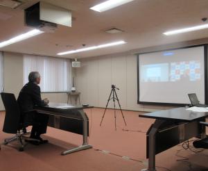 北川さん、宮川会長、村山市長による談話（上越市役所会議室）（写真）