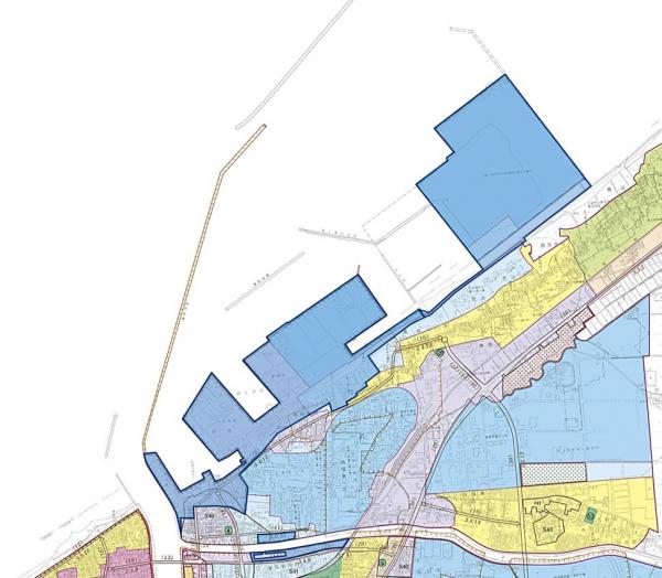 臨港地区の位置図