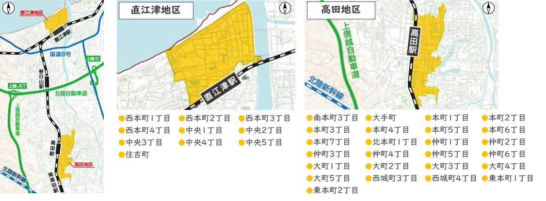 まちなかエリア図