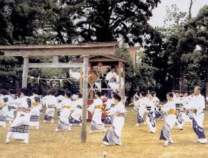 八社五社を踊っている様子（写真）