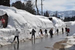 雪ホタルロードの作成（写真）