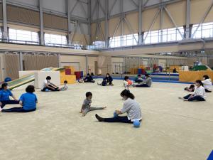 親子でのボール運動(写真）