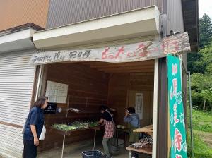 店先の看板の写真