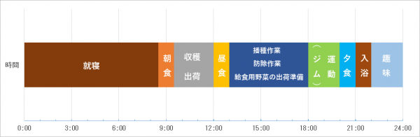 1日のスケジュール（画像）