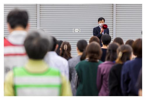 木田庁舎消防訓練(写真)