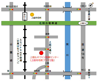 ものづくり振興センター案内図（画像）