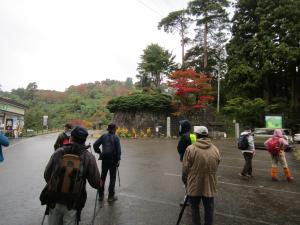 古道散策会、事前説明の写真