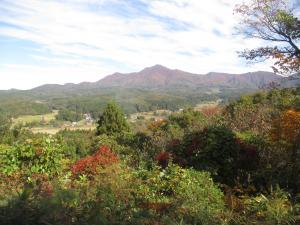 山頂から見える米山（遠景写真）