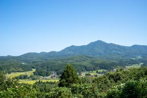 岩手城山　山頂からの眺め　写真