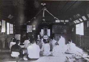 石沢公会堂　昭和42年の様子　写真