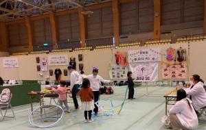 第1回地域クラブフェア　新体操のチームブース（写真）