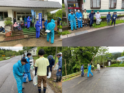 中山間地域支え隊　板倉区久々野　4月30日　活動の様子（写真）