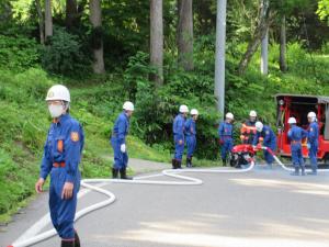 中継作業（写真）