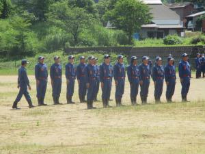 人員姿勢服装の点検（写真）