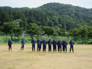 人員姿勢服装の点検（写真）