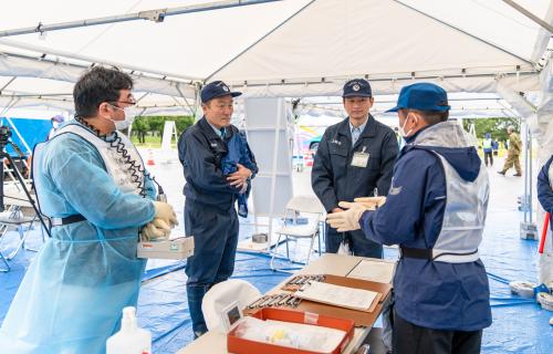 新潟県原子力防災訓練視察（画像）