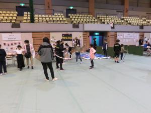 第2回地域クラブフェア　新体操　TUNE R.Gブース写真