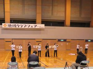 第2回地域クラブフェア　マーチングバンド　演奏の様子（写真）