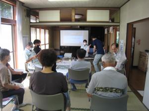 令和5年6月25日　川崎集落環境診断　学習会の様子（写真）