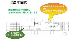 高校生が作成したサウナの二階平面図