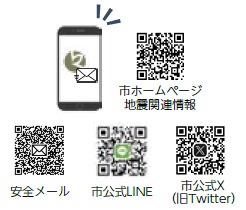 各SNSの二次元コード（画像）