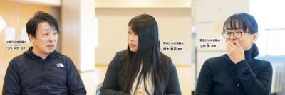 3人の地域協議会委員の写真（右から山岸さん、橋本さん、竹内さん）