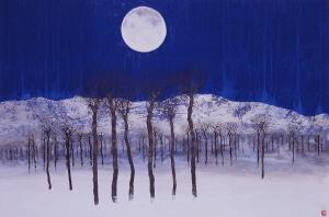 「寒月」久比岐野十二景　作品画像