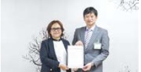 就任式の様子（写真）