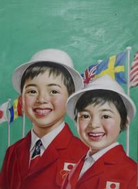 玉井力三「小学一年生」表紙絵原画、1964年11月号（個人蔵）（画像）