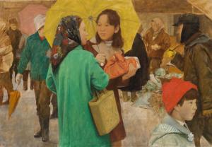 玉井力三「姉妹」1973年（個人蔵）（画像）