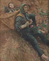 玉井力三「椿咲く頃」（個人蔵）（画像）