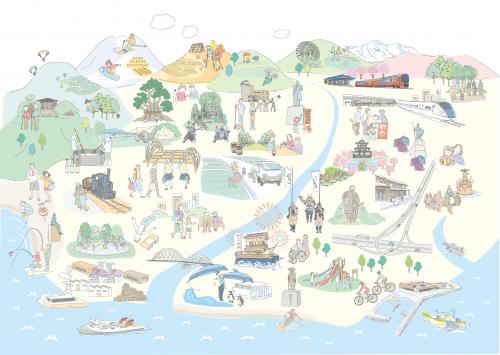上越市のイメージ(イラスト)