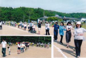 下黒川小学校での運動会の様子