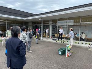 グリーンカーテン育て方講座の様子