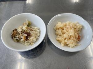 炊き込みご飯のできあがりの写真