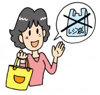 マイバックでリデュース（イメージイラスト）