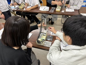 放射線測定器の実習（写真）